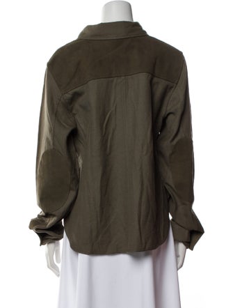 Nicholas K Wool Long Sleeve Button-Up Top