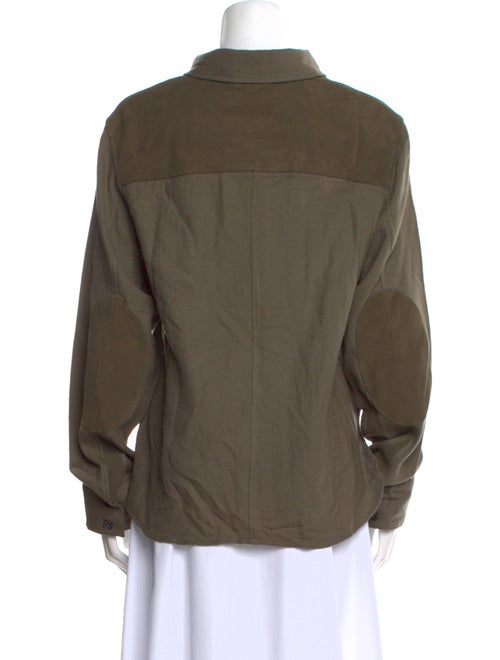 Nicholas K Wool Long Sleeve Button-Up Top