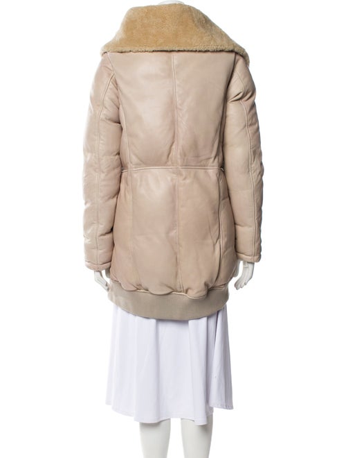 Nicholas K Leather Faux Fur Coat