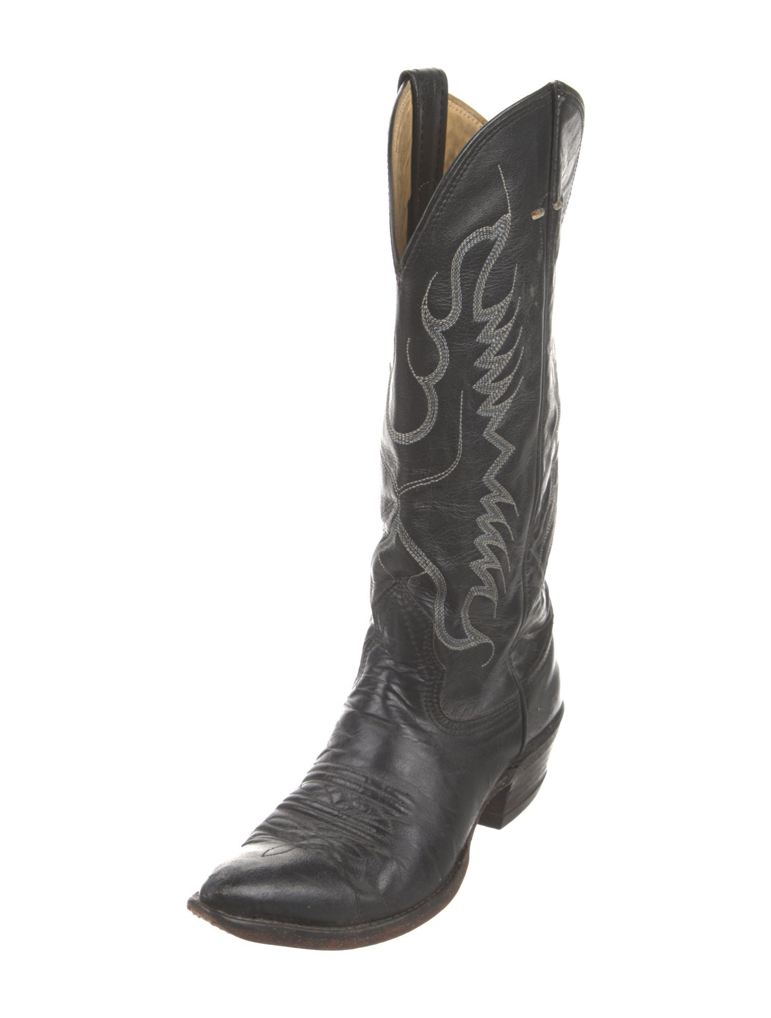 Nocona Boots Leather Printed Western Boots