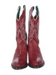 Nocona Boots Leather Colorblock Pattern Western Boots