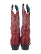 Nocona Boots Leather Colorblock Pattern Western Boots