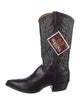 Nocona Boots Leather Graphic Print Western Boots