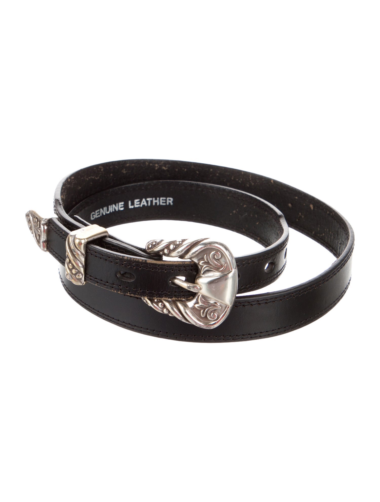 Nocona Boots Skinny Leather Waist Belt