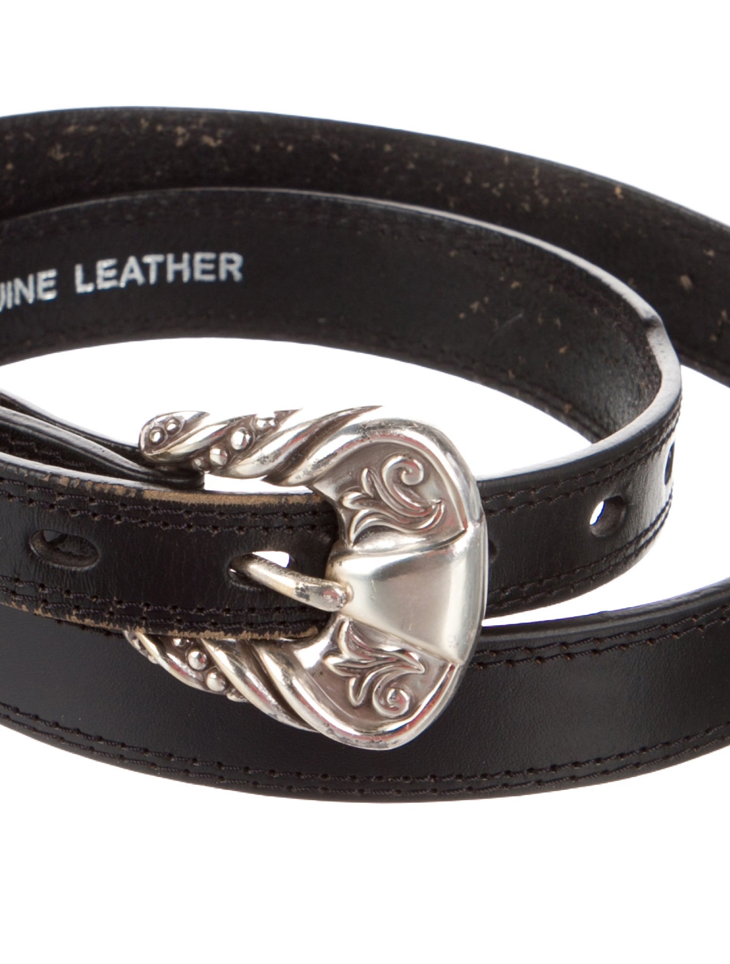 Nocona Boots Skinny Leather Waist Belt