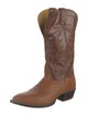 Nocona Boots Leather Colorblock Pattern Western Boots