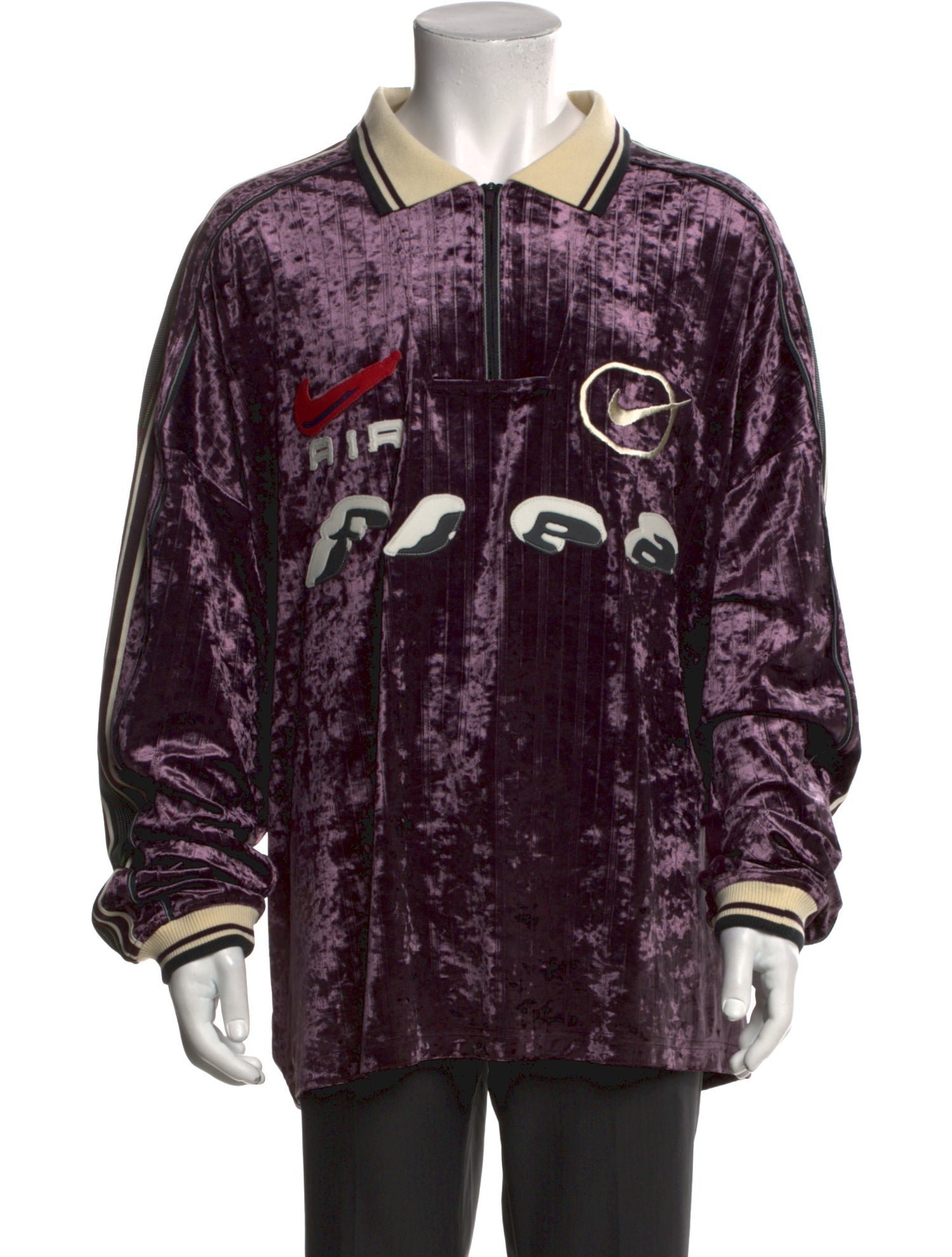 Nike x Cactus Plant Flea Market Velor Soccer Graphic Print Polo Shirt w/ Tags