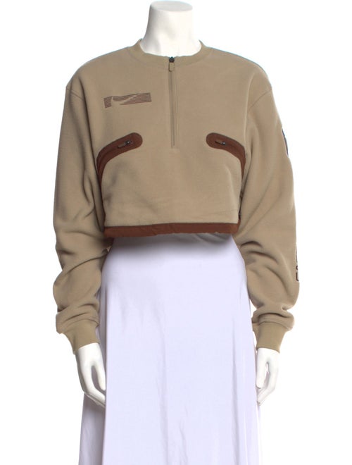 Nike x CACT.US CORP Pullover Cropped Graphic Print Sweatshirt