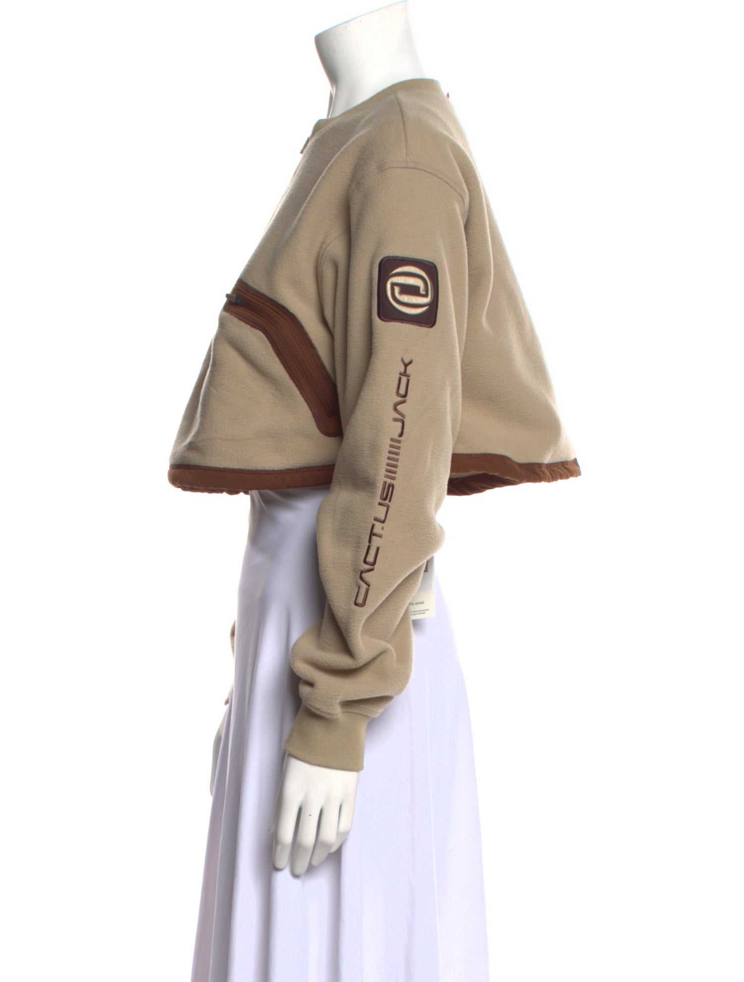 Nike x CACT.US CORP Pullover Cropped Graphic Print Sweatshirt