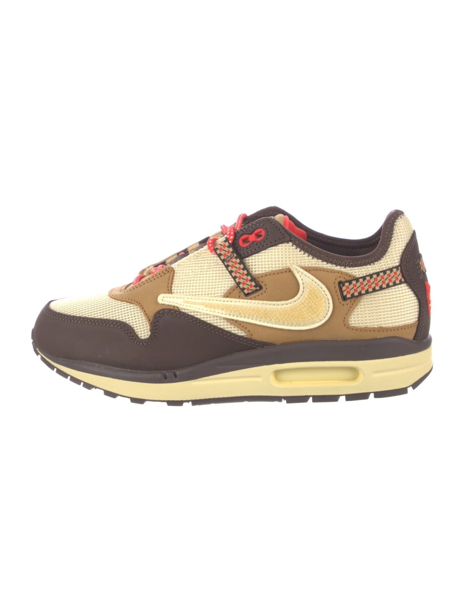Nike x Travis Scott Air Max 1 ' Baroque Brown' Athletic Sneakers w/ Tags