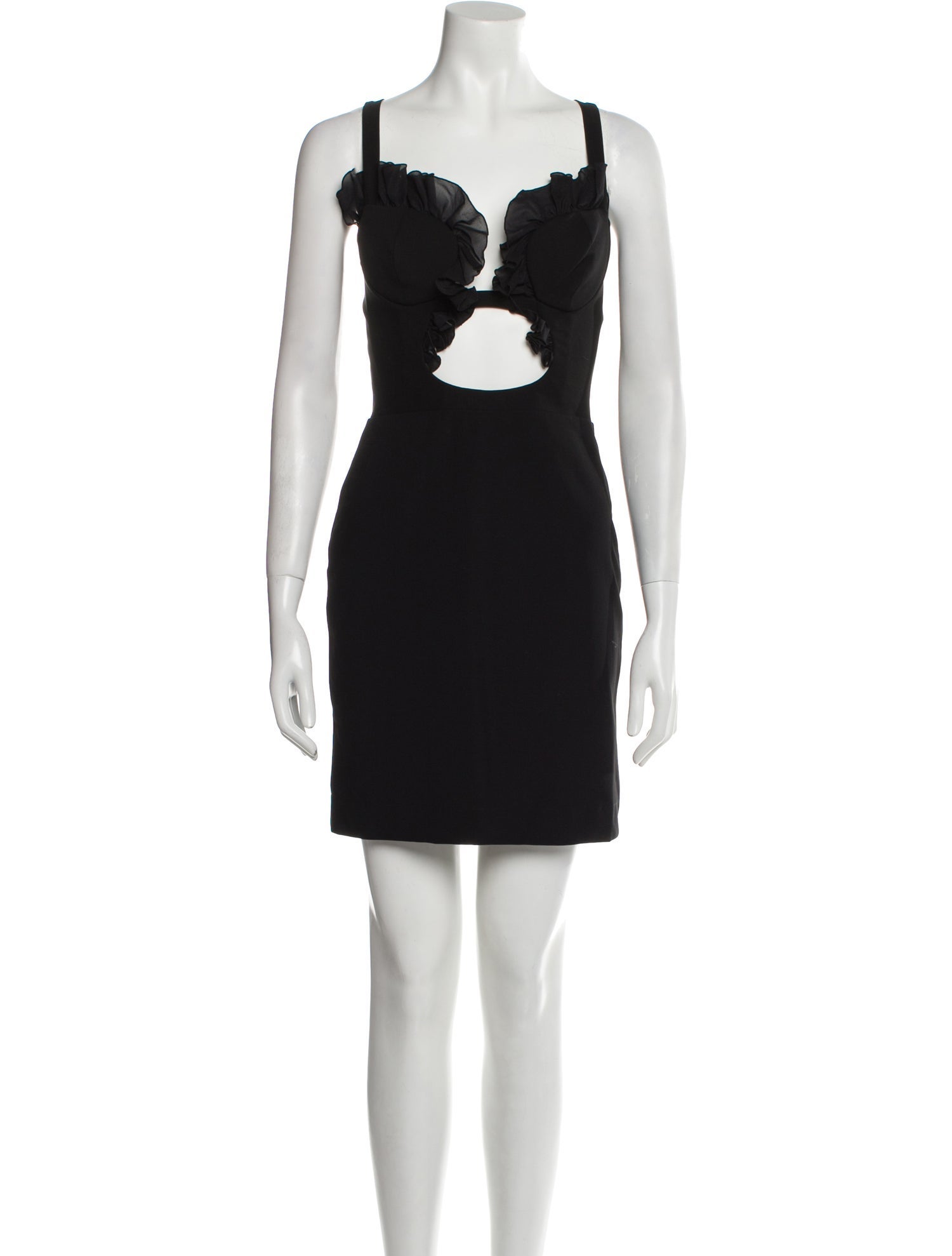 Nensi Dojaka Square Neckline Mini Dress