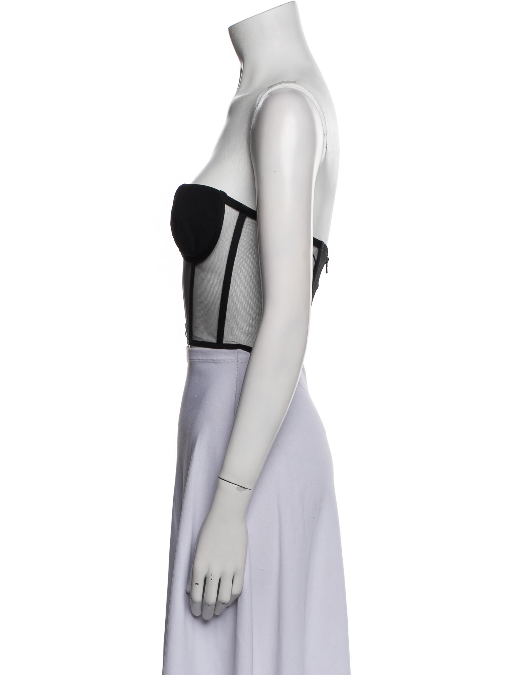 Nensi Dojaka Strapless Crop Top