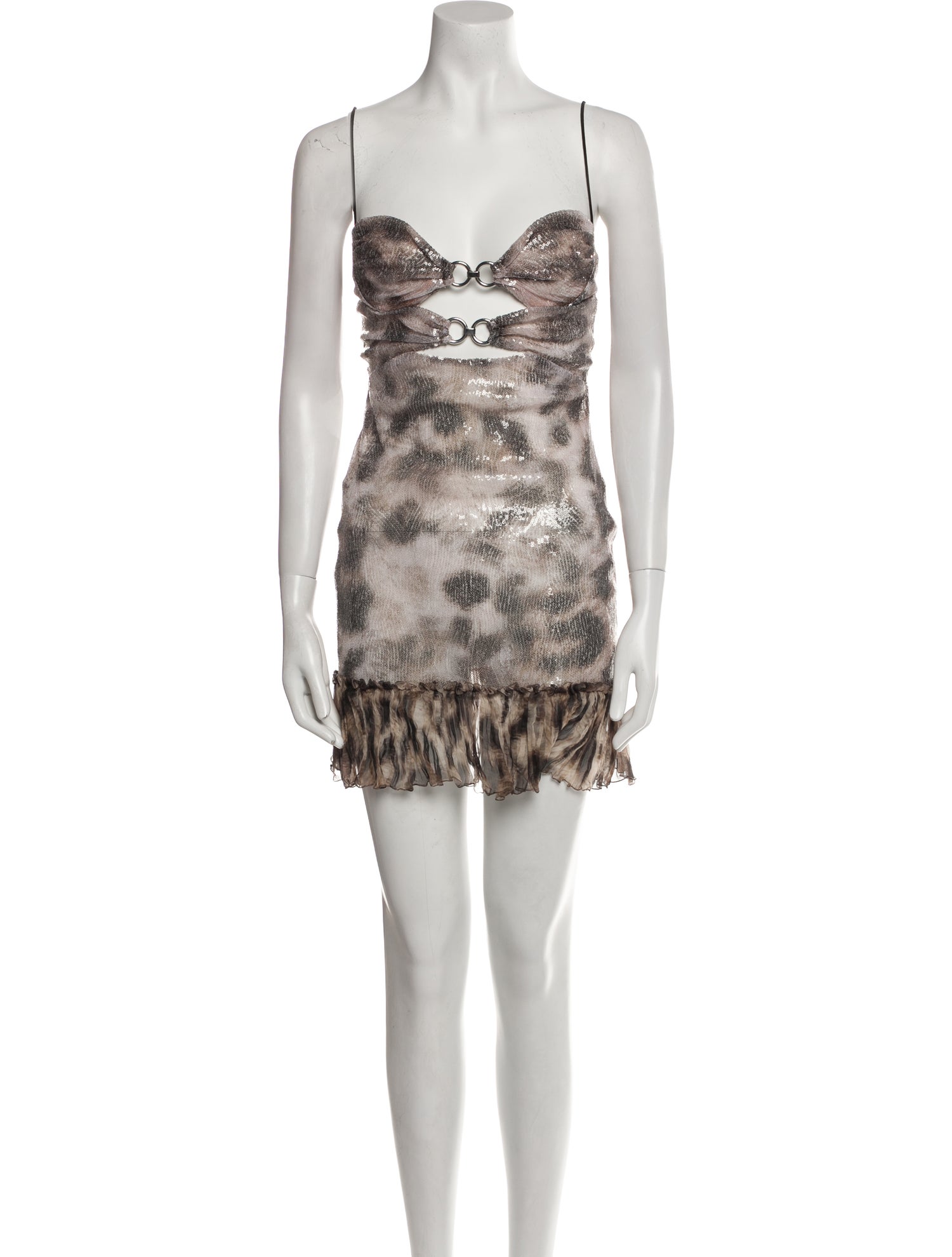 Nensi Dojaka Printed Mini Dress