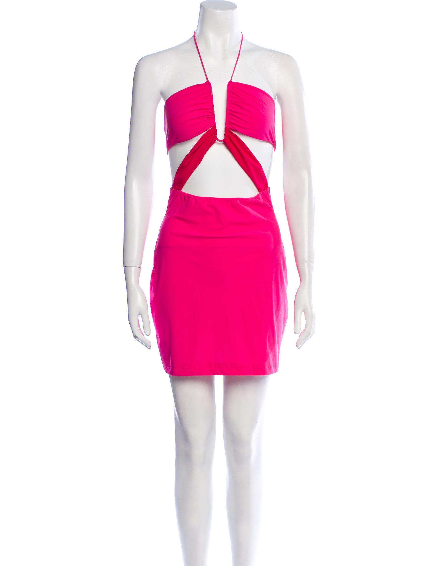 Nensi Dojaka Halterneck Mini Dress