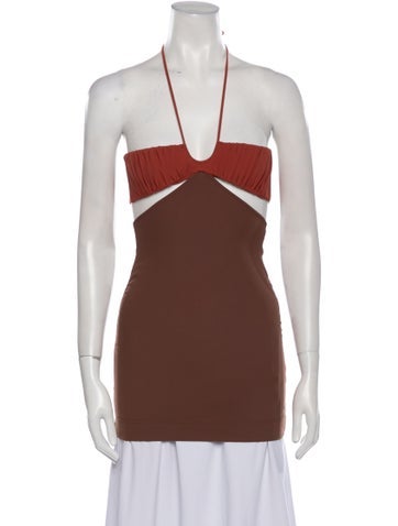 Nensi Dojaka Tops Halterneck Sleeveless Top XXS