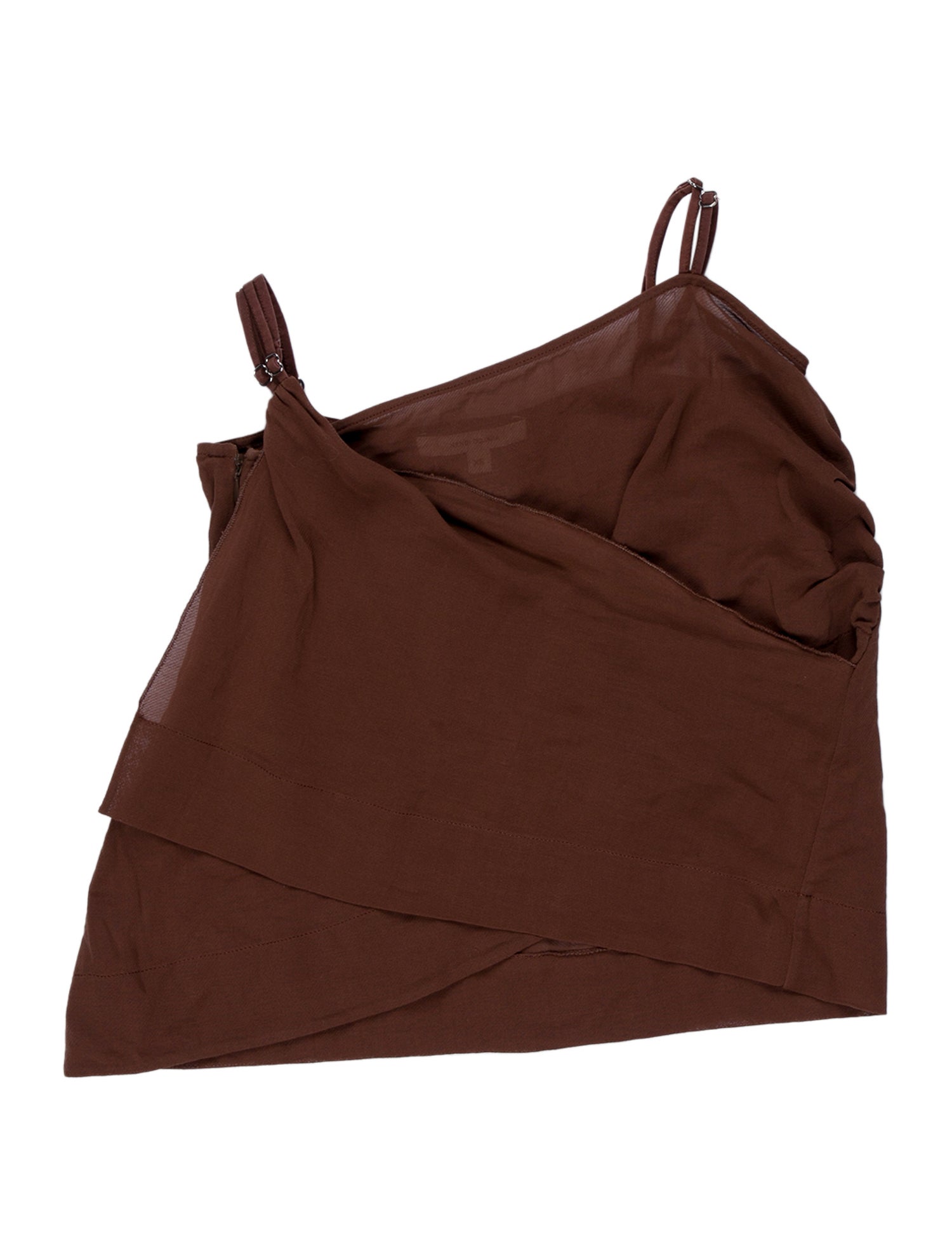 Nensi Dojaka Asymmetrical Sleeveless Crop Top