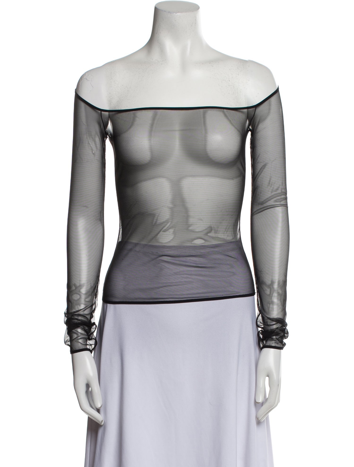 Nensi Dojaka Off-The-Shoulder Long Sleeve Top