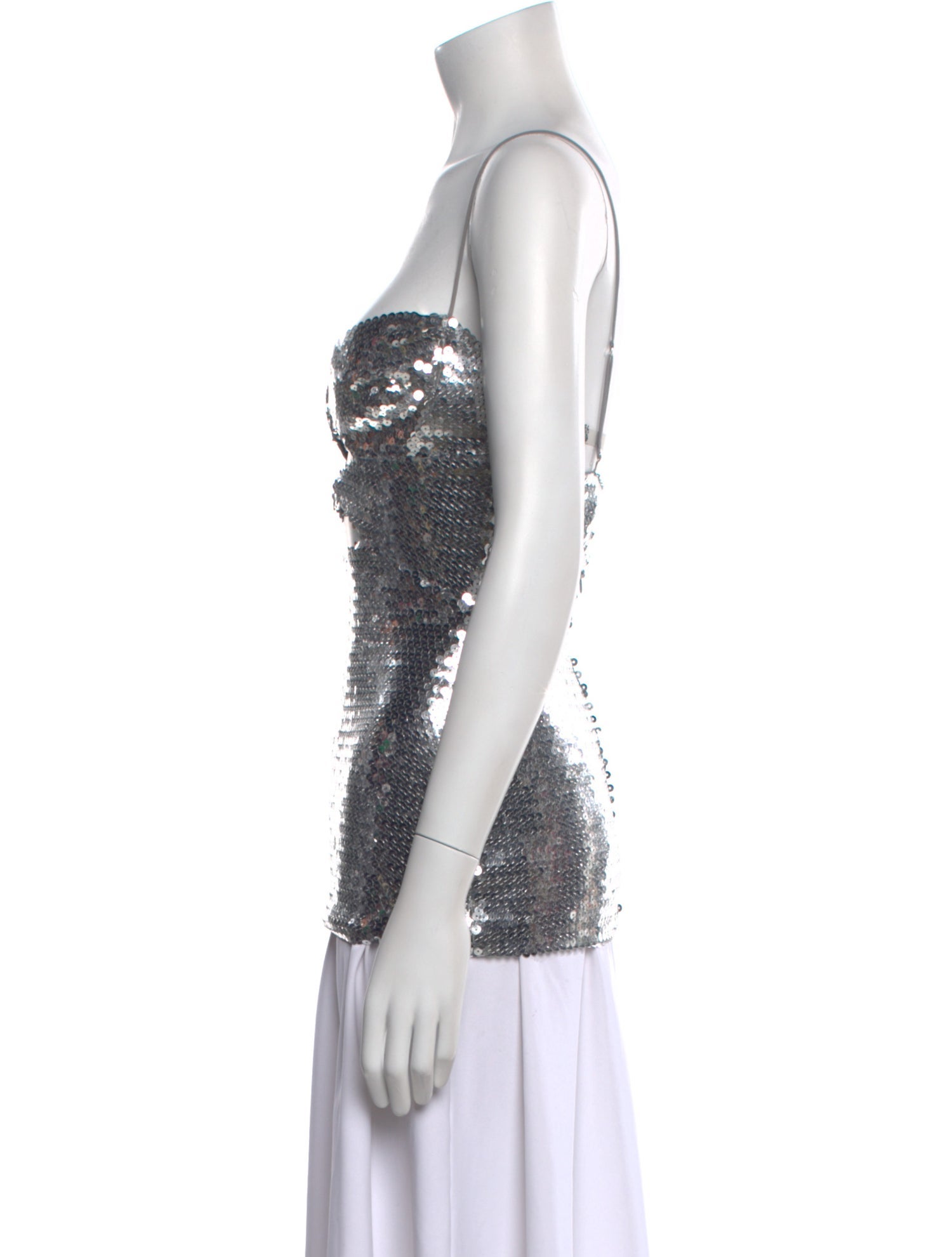 Nensi Dojaka Square Neckline Sleeveless Top