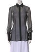 Nensi Dojaka Silk Long Sleeve Button-Up Top w/ Tags