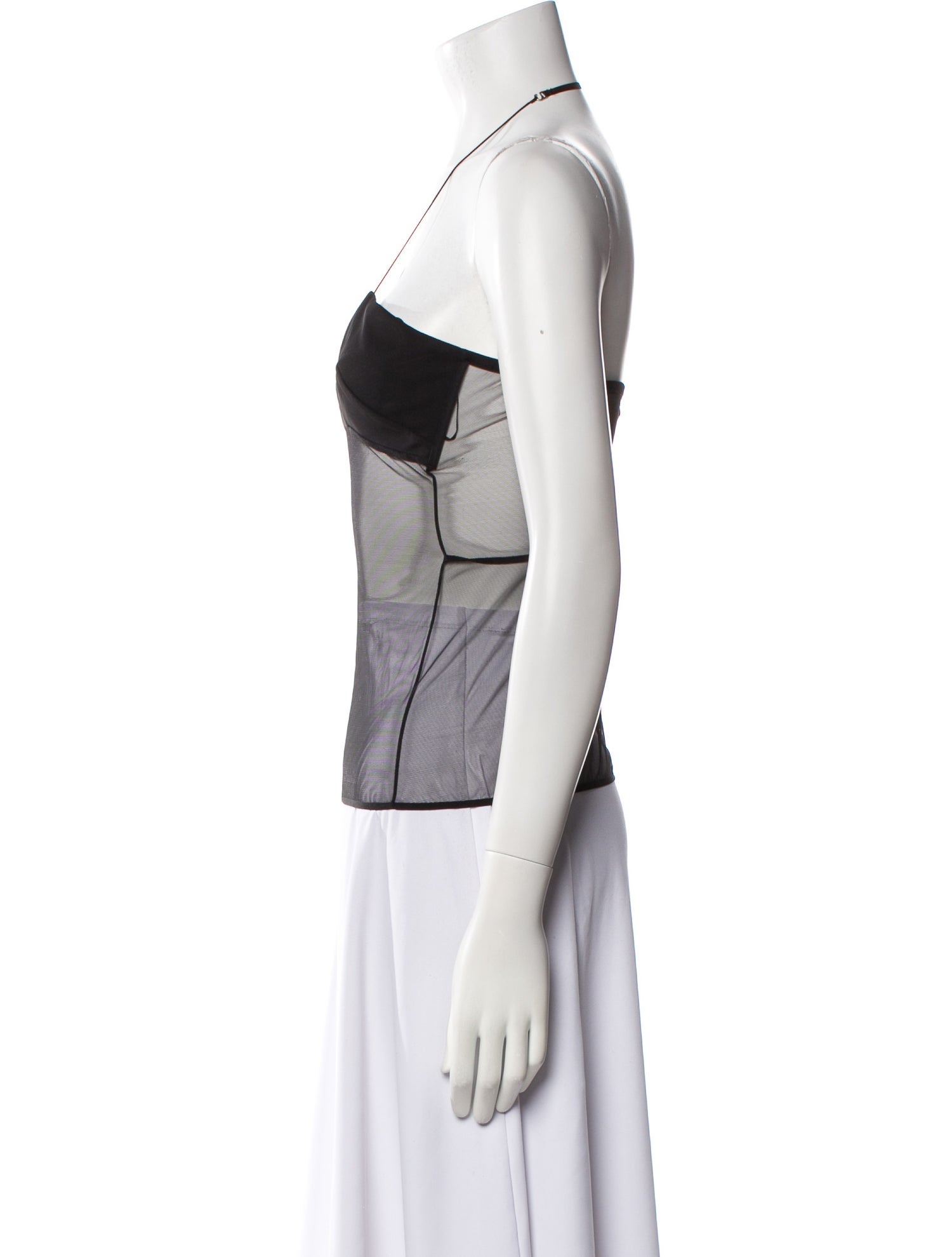 Nensi Dojaka Halterneck Sleeveless Crop Top