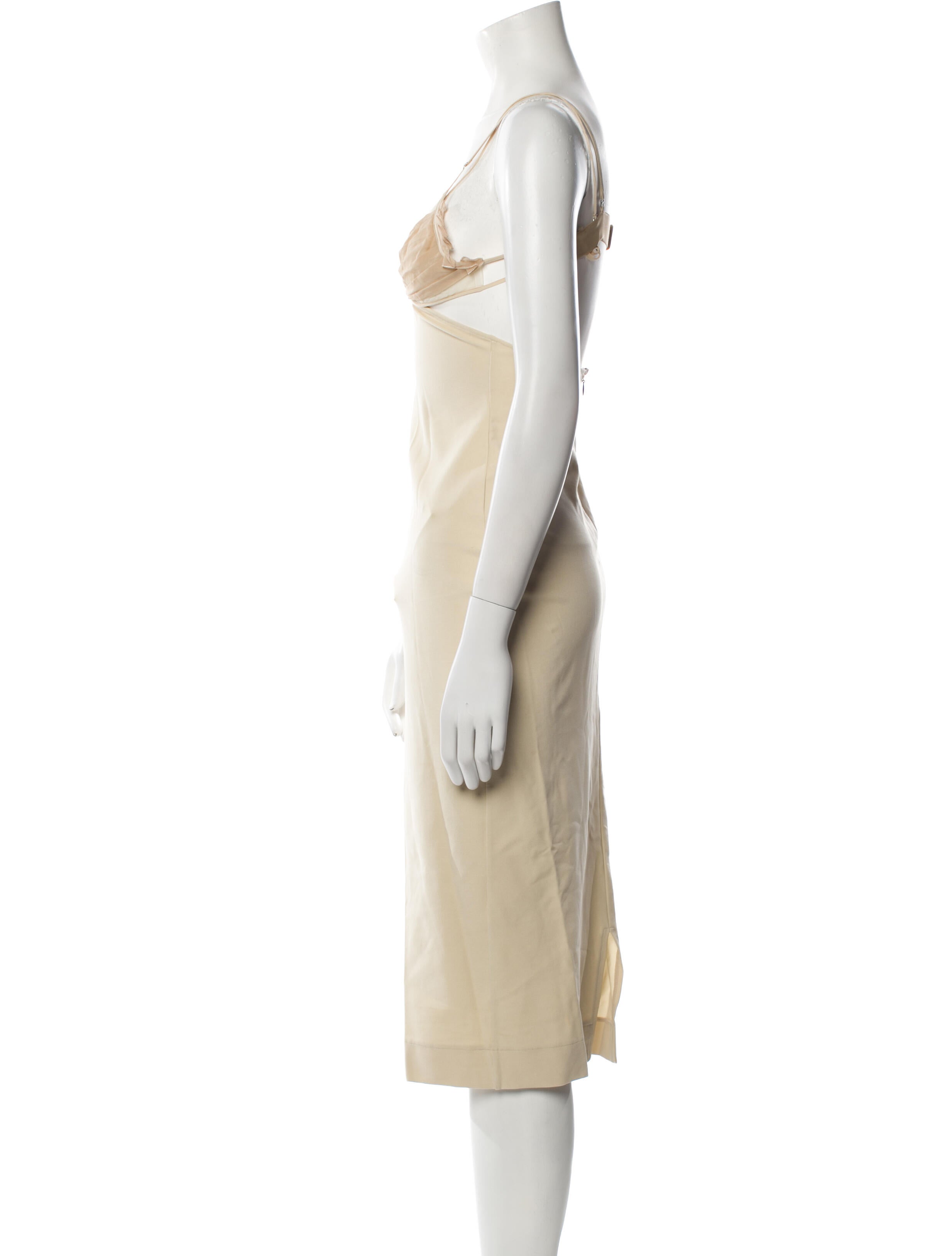 Nensi Dojaka V-Neck Midi Length Dress