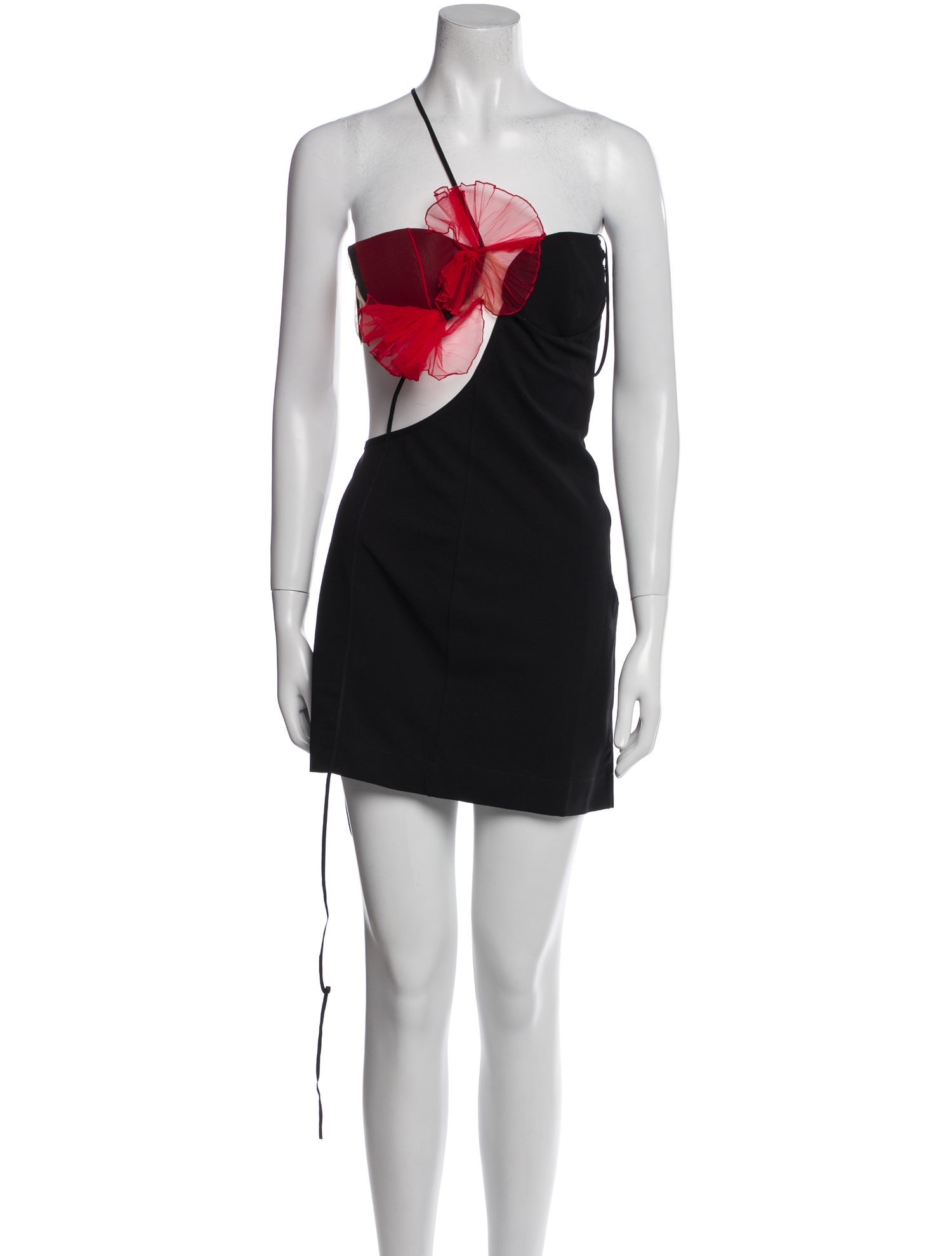 Nensi Dojaka One-Shoulder Mini Dress