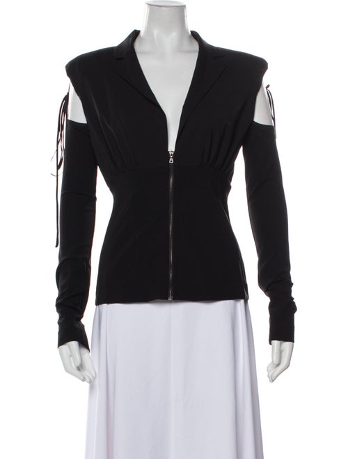 Nensi Dojaka Virgin Wool V-Neck Top