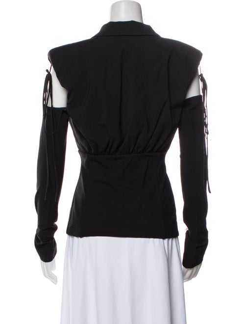 Nensi Dojaka Virgin Wool V-Neck Top