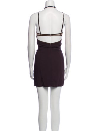 Nensi Dojaka Square Neckline Mini Dress