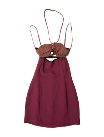 Nensi Dojaka Square Neckline Mini Dress