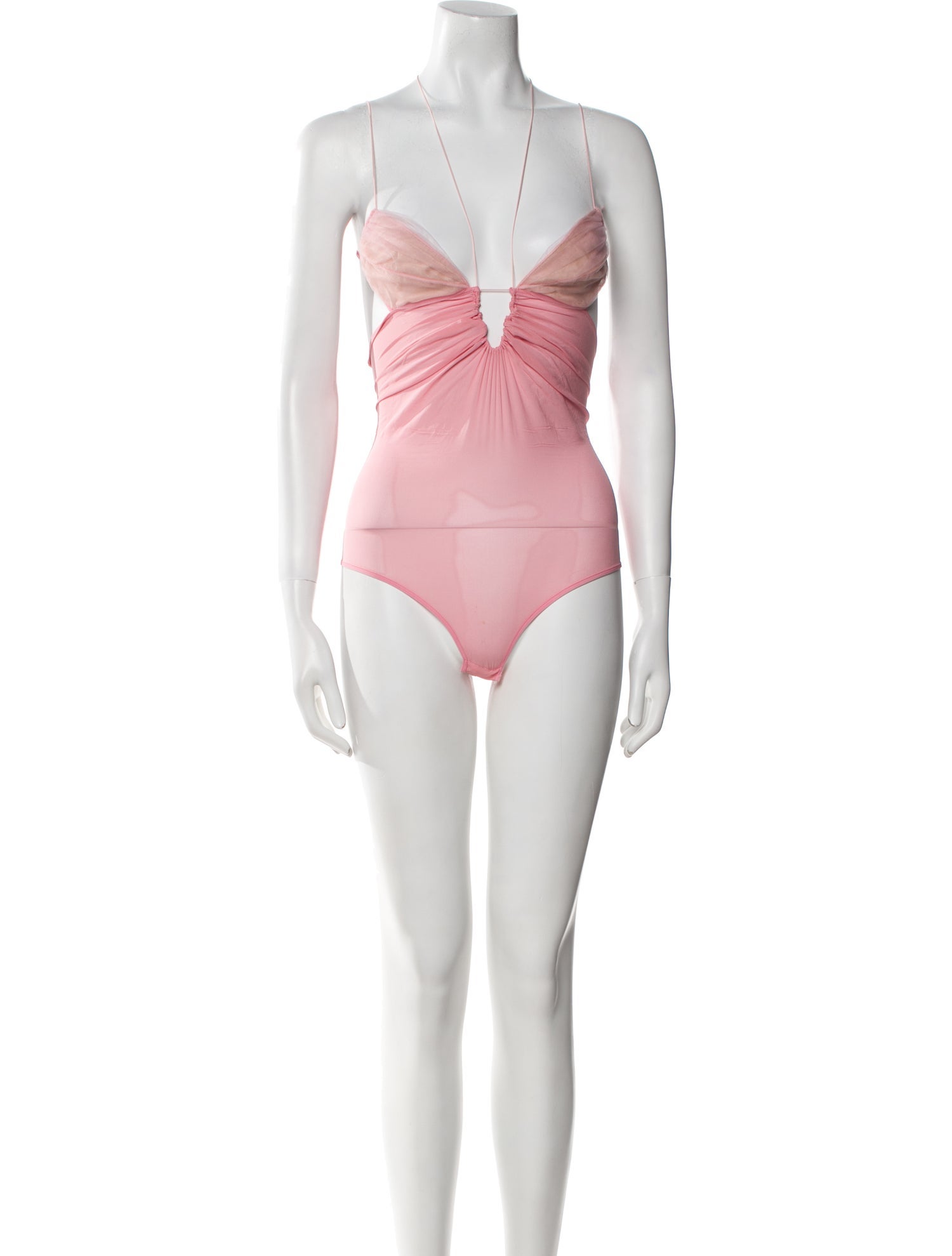 Nensi Dojaka Silk V-Neck Bodysuit