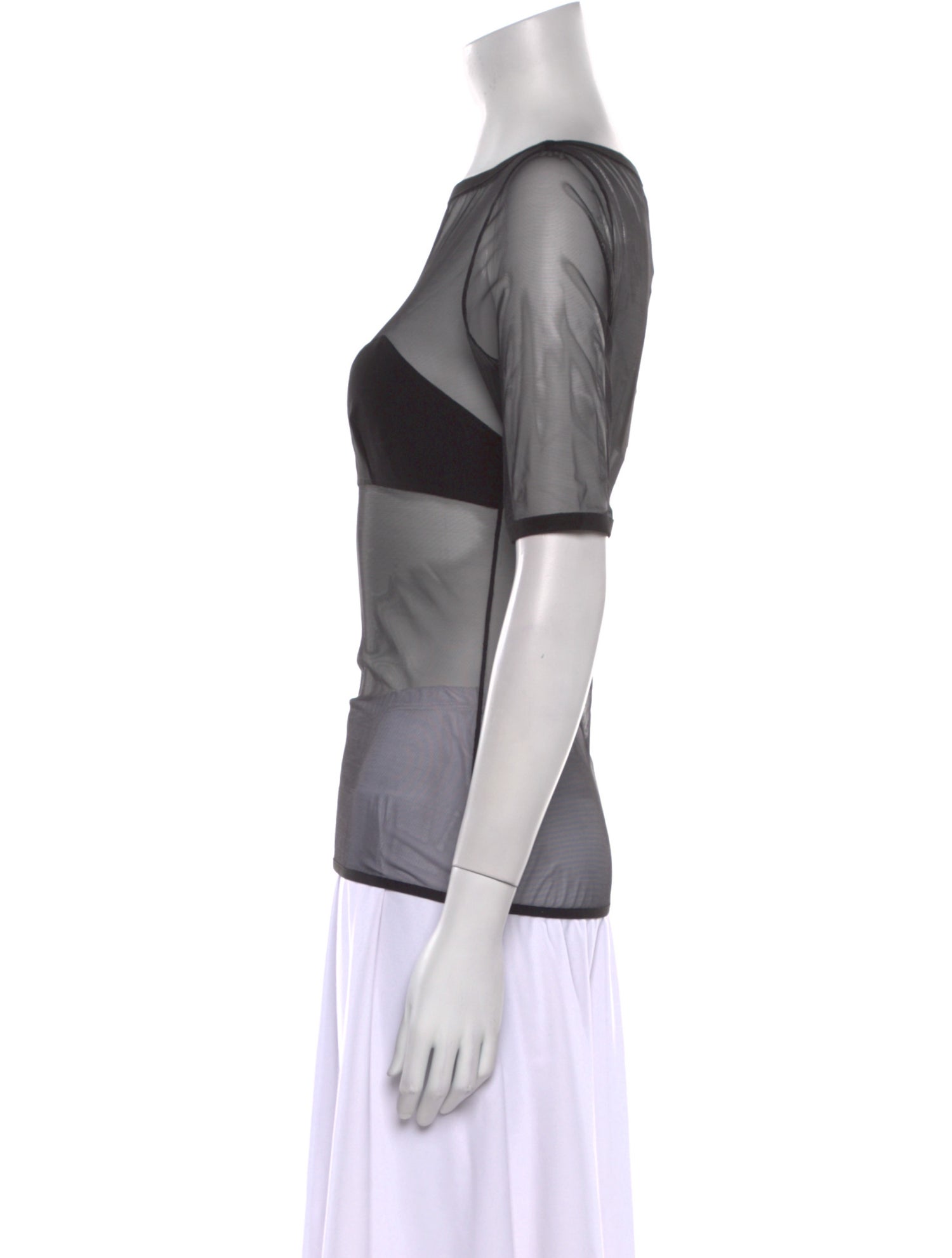 Nensi Dojaka Printed Bateau Neckline T-Shirt