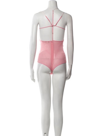 Nensi Dojaka Silk V-Neck Bodysuit