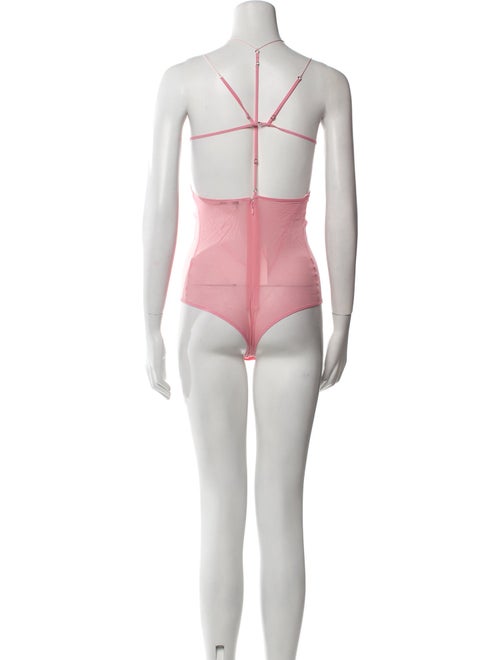 Nensi Dojaka Silk V-Neck Bodysuit