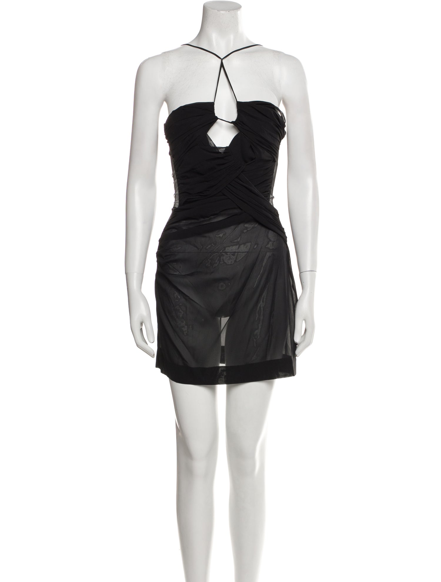 Nensi Dojaka Halterneck Mini Dress