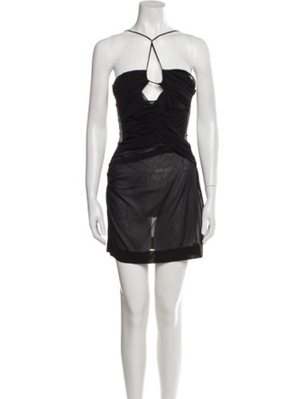 Nensi Dojaka Halterneck Mini Dress