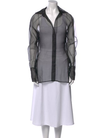 Nensi Dojaka Silk Long Sleeve Tunic