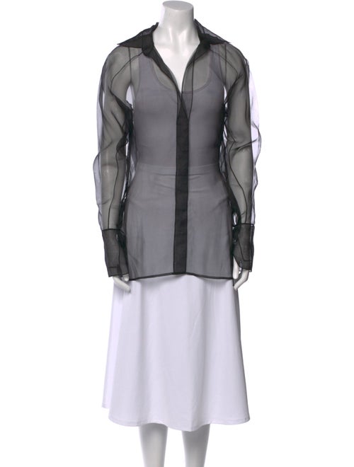 Nensi Dojaka Silk Long Sleeve Tunic