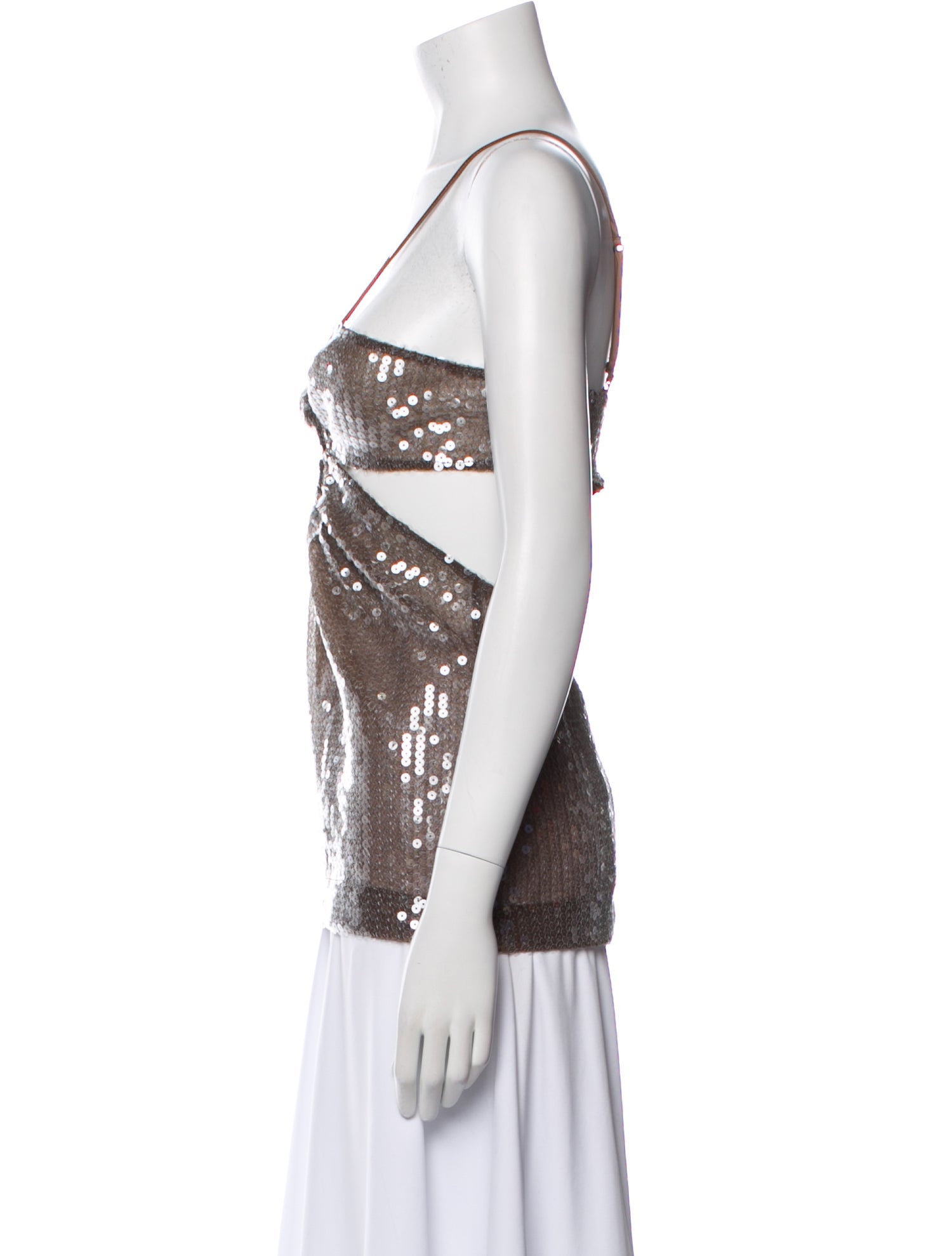 Nensi Dojaka Plunge Neckline Sleeveless Top