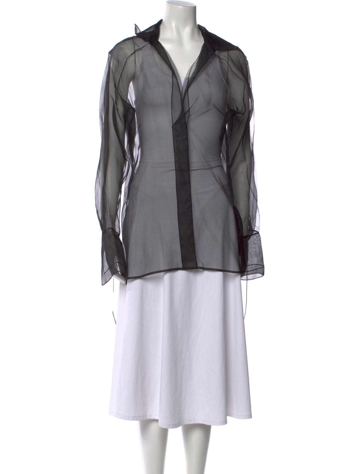 Nensi Dojaka V-Neck Long Sleeve Tunic