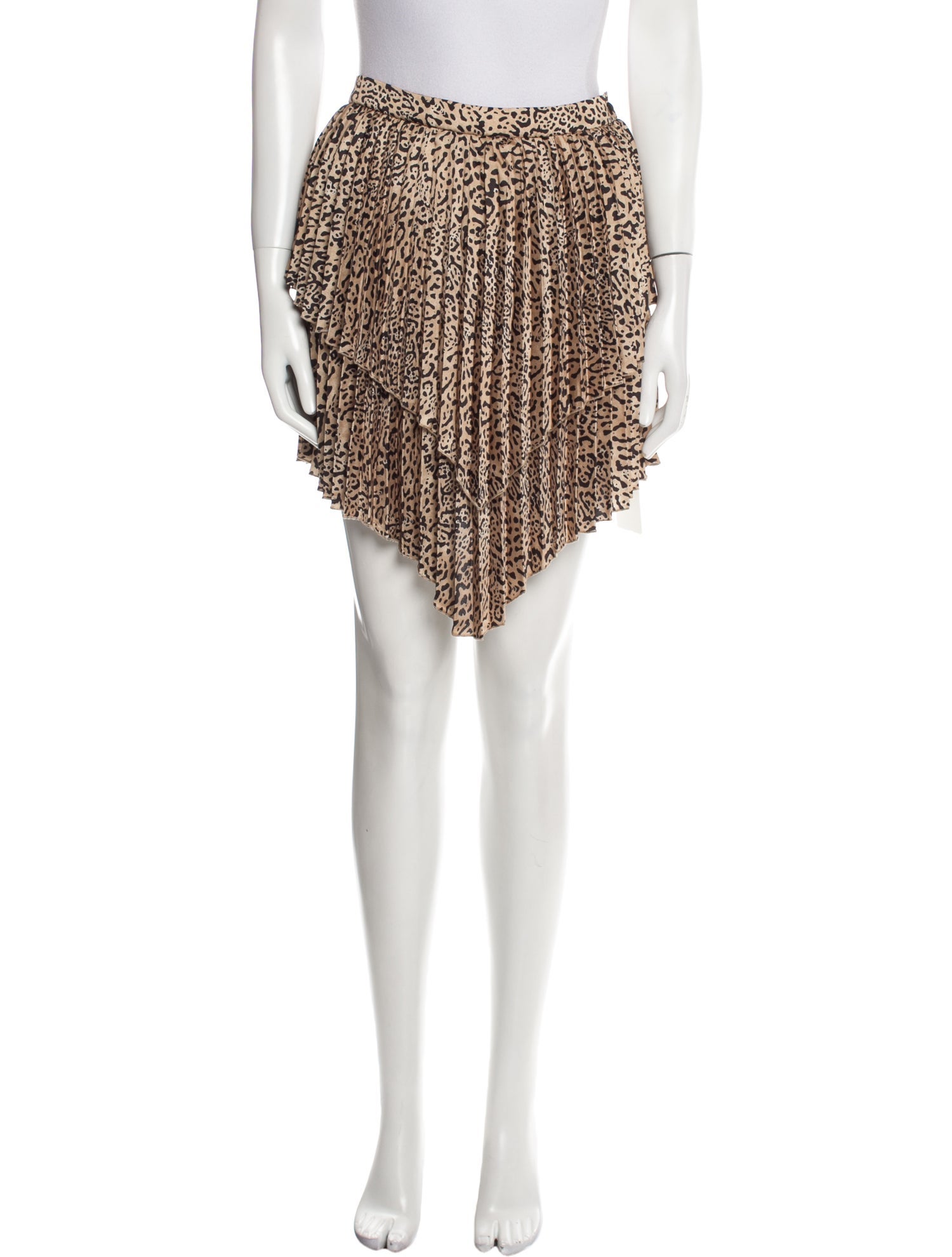 Wandering Animal Print Knee-Length Skirt