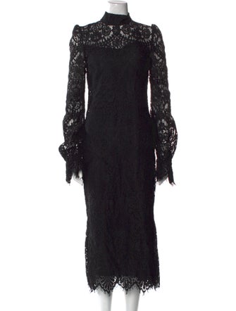 Wandering Mock Neck Long Dress