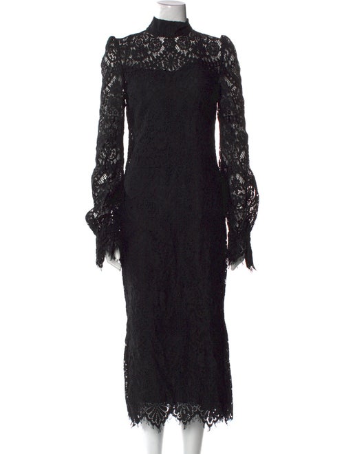 Wandering Mock Neck Long Dress