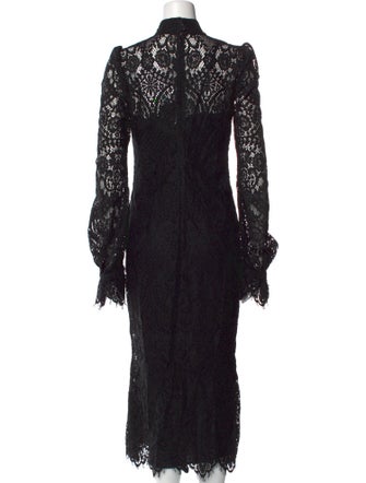 Wandering Mock Neck Long Dress