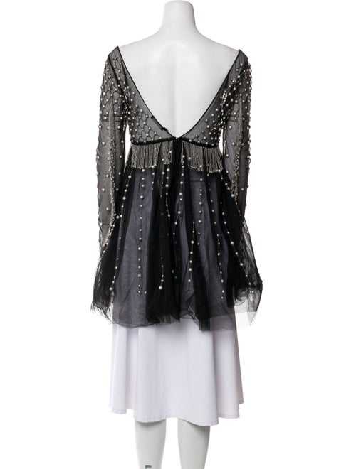 Wandering Patterned Bateau Neckline Tunic