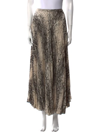 Wandering Animal Print Long Skirt