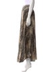 Wandering Animal Print Long Skirt
