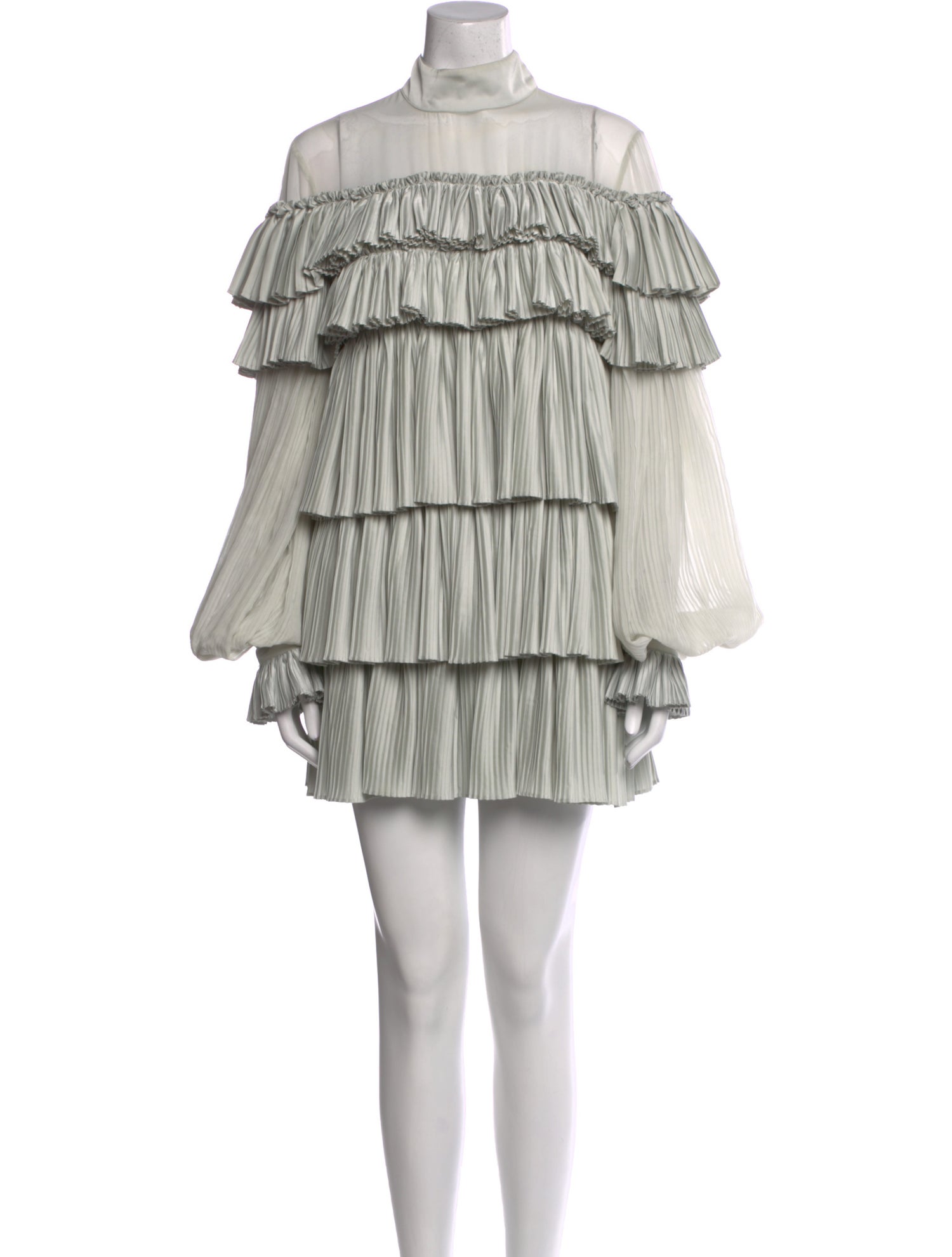 Wandering Mock Neck Mini Dress