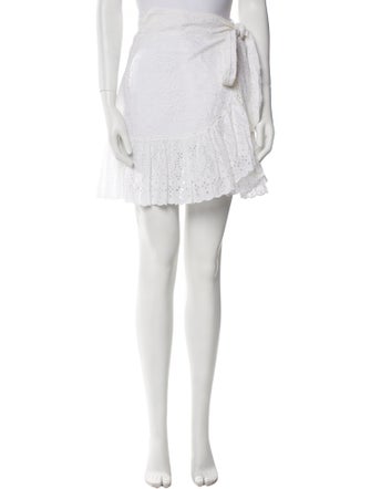 Wandering Ruffle Embellishment Mini Skirt