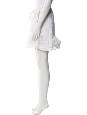 Wandering Ruffle Embellishment Mini Skirt